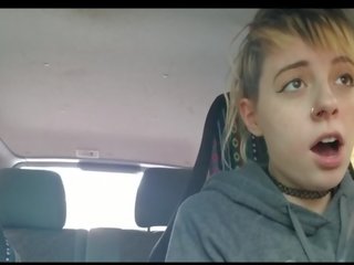 In Public with Vibrator and having an Orgasm while Driving