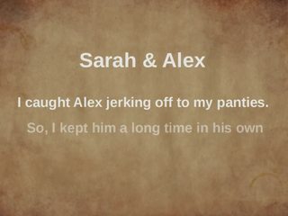 Tease dick in his and with my panties and vibrator(ruined cum) - Sarah&Alex