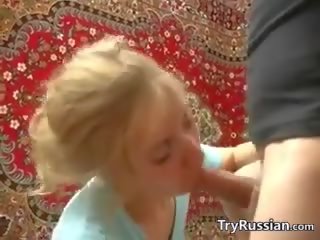 Voluptuous Russian daughter With Two Cocks On Her Bed