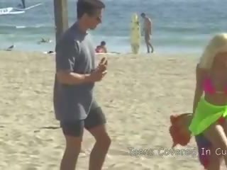 Phallus North spots Stacy on the beach and picks her up for BJ