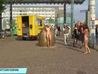 Sweet Blonde feature Has Fun On Public Streets