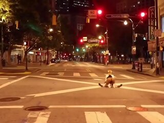Clown gets dick sucked in middle of the street