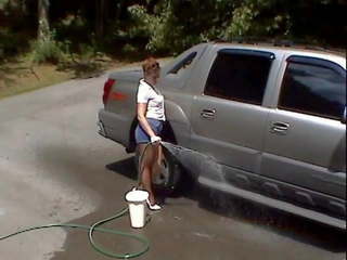 Car Wash in Shiny Pantyhose, Free Pantyhose Xxx xxx movie video