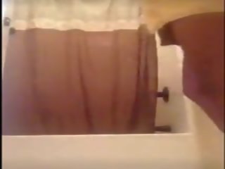 Pretty Ebony Ms Dancing Nude in Shower, dirty clip 06