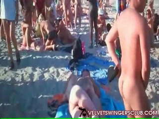 Velvet Swingers Club Bizzare Private Beach Orgy: xxx clip 99