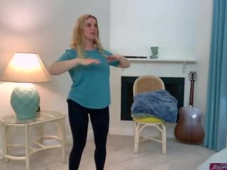 Stepson helps stepmom introduce an exercise mov - Erin Electra