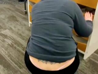 Mom Fat Booty Public Wedgie and Whale Tail Shopping