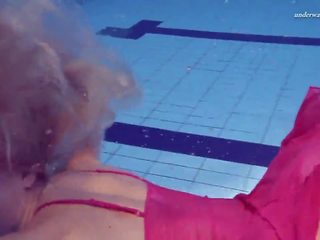 Elena Proklova Underwater Mermaid in Pink Dress: HD porn f2
