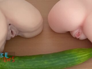 Two Pussies One Cucumber, Free Two Pussy adult clip 29
