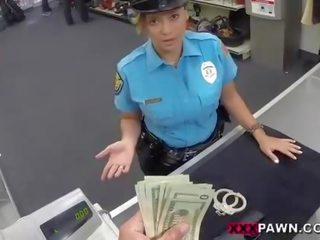 Miss Police officer sucks manhood and fuck her pussy
