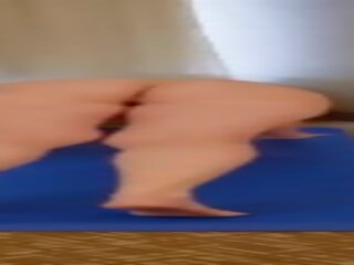 Charming adult Vee Does Naked Yoga&excl;