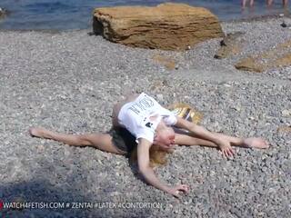 Day at the Sea with Contortion Star Tatjana: Free xxx film 7d