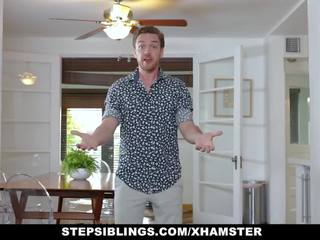 Stepsiblings - Stepbro Pounds His Two hot Step Sisters
