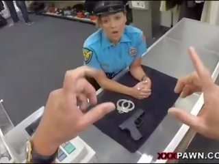 Security Officer fucked with pawnkeeper for money
