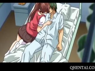 Hentai diva takes member in a hospital bed