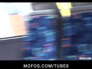 BLONDE TEEN CAUGHT ON TAPE FUCKING ON PUBLIC BUS