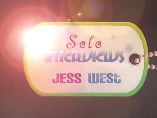 SoloInterviews Young young schoolgirl Jess West strip tease finger mast