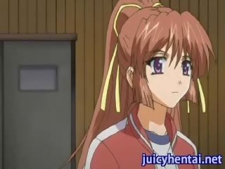 Anime brunette gets penetrated