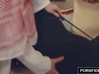 PORNFIDELITY Arab teenager Nadia Ali Punished by White pecker
