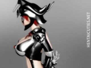 3D anime slave gets tits tortured