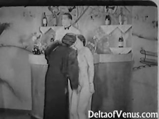 Authentic Vintage xxx film 1930s - FFM Threesome