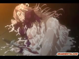 Attractive Japanese Anime Brutally Tentacle Cocks Fucked And Cum A