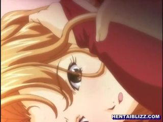 Anime woman with huge juicy tits ride of youn